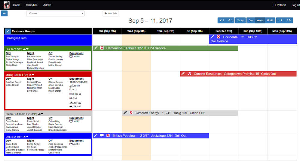 CoilOps scheduler